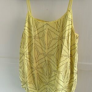 Elegant Yellow Patterned Camisole
